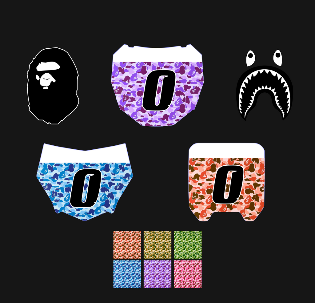 Bape Number Plate Decal