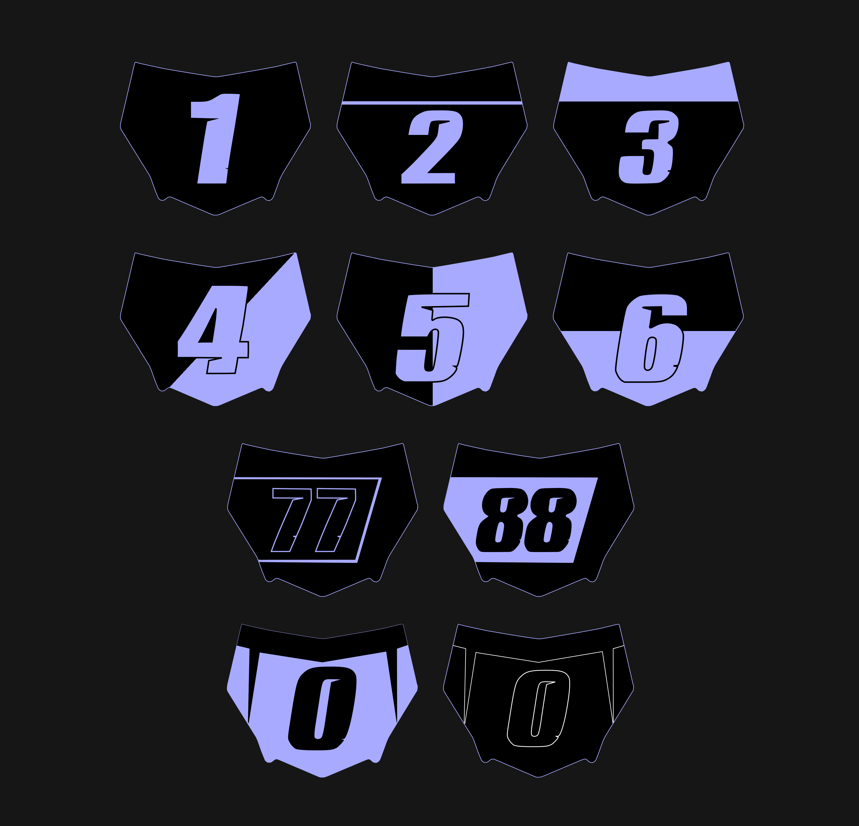 Custom MotoCutz Number Plate Decal
