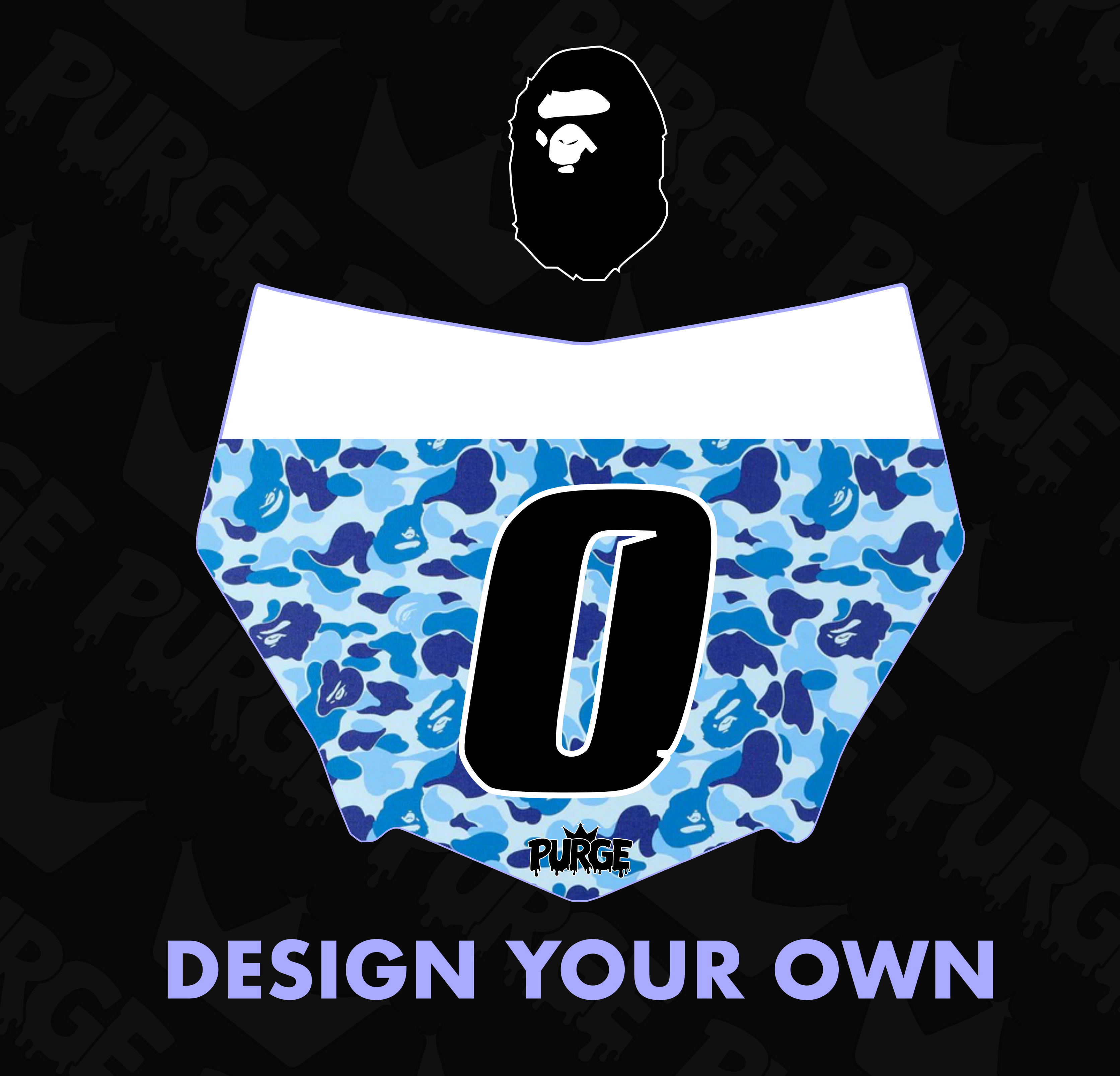 Bape Number Plate Decal